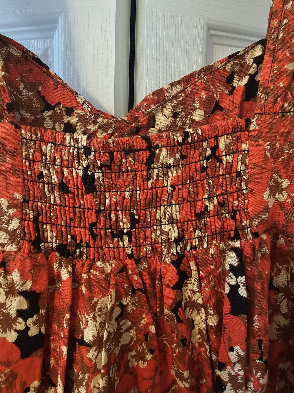 Free People Pattern Play Mini Dress In Red - Picture 7 of 7